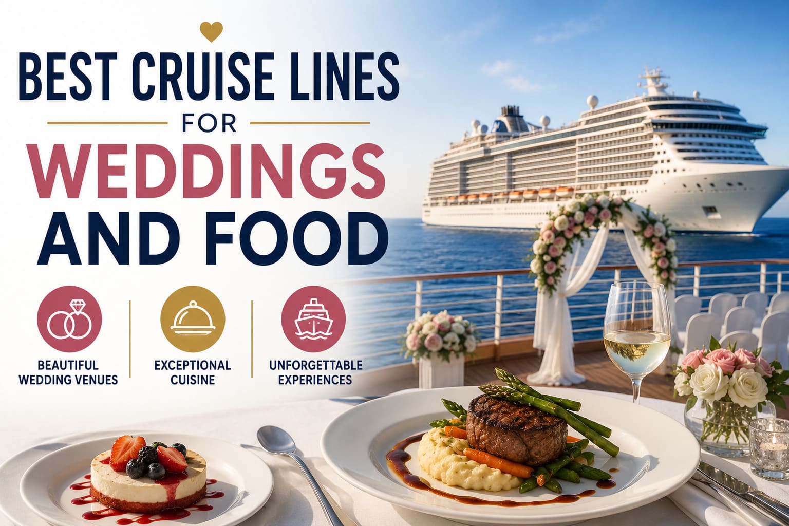 Best Cruise Lines for Weddings and Food