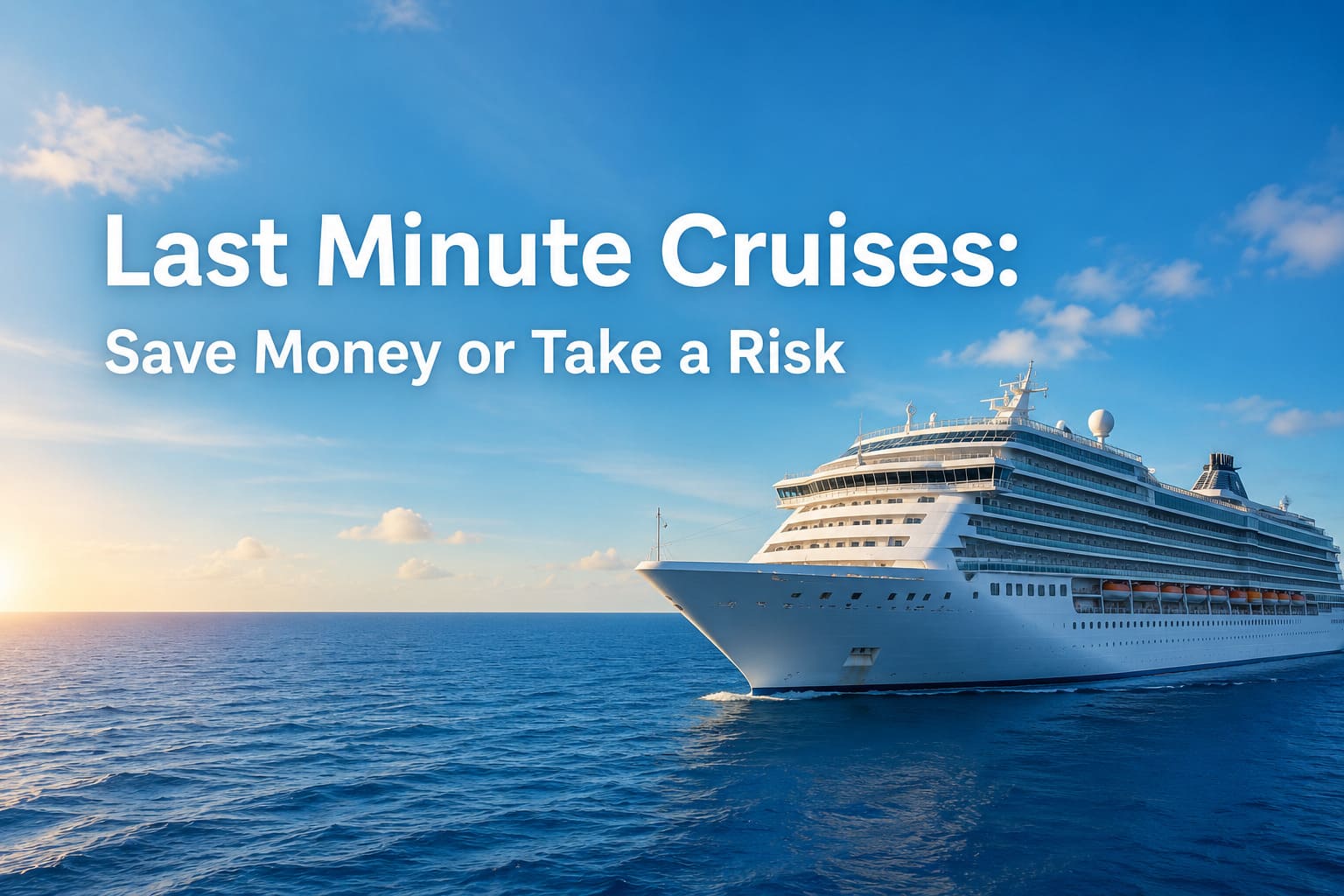 Last Minute Cruises Save Money or Take a Risk